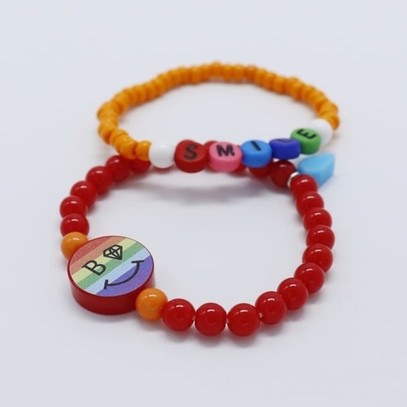BONBEAU Rising rainbow smile beads Bracelet