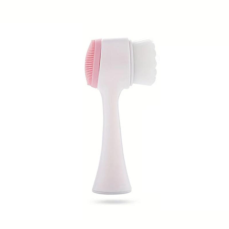 1ks - Silikonový čistič tlapek a masážní kartáč - Oboustranný nástroj pro péči o psy pro zdravou srst a drápy