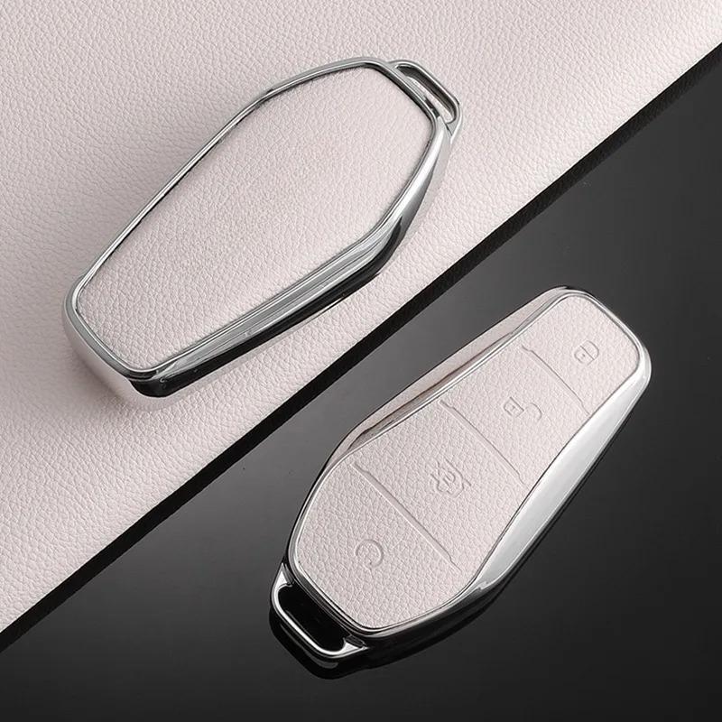 Car Key Case Cover Full Alloy Shell Keyring Pendant For Byd Atto 3 Han Ev Dolphin Durable Second Song Pro Tang Dmi Qin Plus Yuan