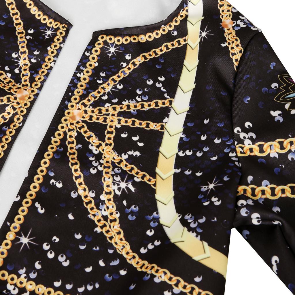 GMXIA Strój Cosplay Grupy Dziewcząt z Długim Rękawem jako Rumi, K-POP Grupa Dziewcząt Zoe Mira, i Damski Kostium do Występów Cosplay Kobiety Damskie Garnitury Spódnicowe