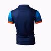European and American Style Spring and Summer Men's Printed Polo Shirt with Collar and Slim Fit Polo Cedar