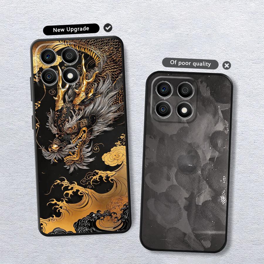 Dragon Pattern Phone Case for Motorola Moto G30 G51 G60S G71 G22 G32 G52 G72 Edge 20 Lite 30 Neo 30 Fusion Soft Cover
