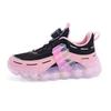 Kids Breathable Mesh Sneakers With Hook-and-Loop Closure Fall Running Casual Wear
