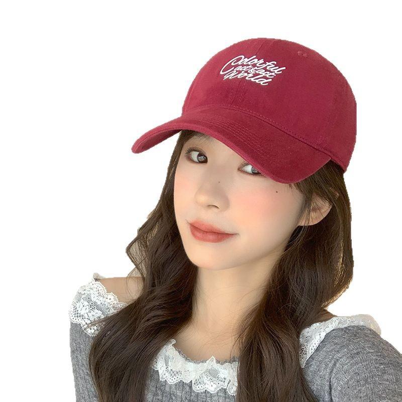 New Model of Larger and Deepened Big Head Circle Hat for Women's Baseball Cap Soft Top for Women's Summer Letters Versatile Alphabet Baseball Cap