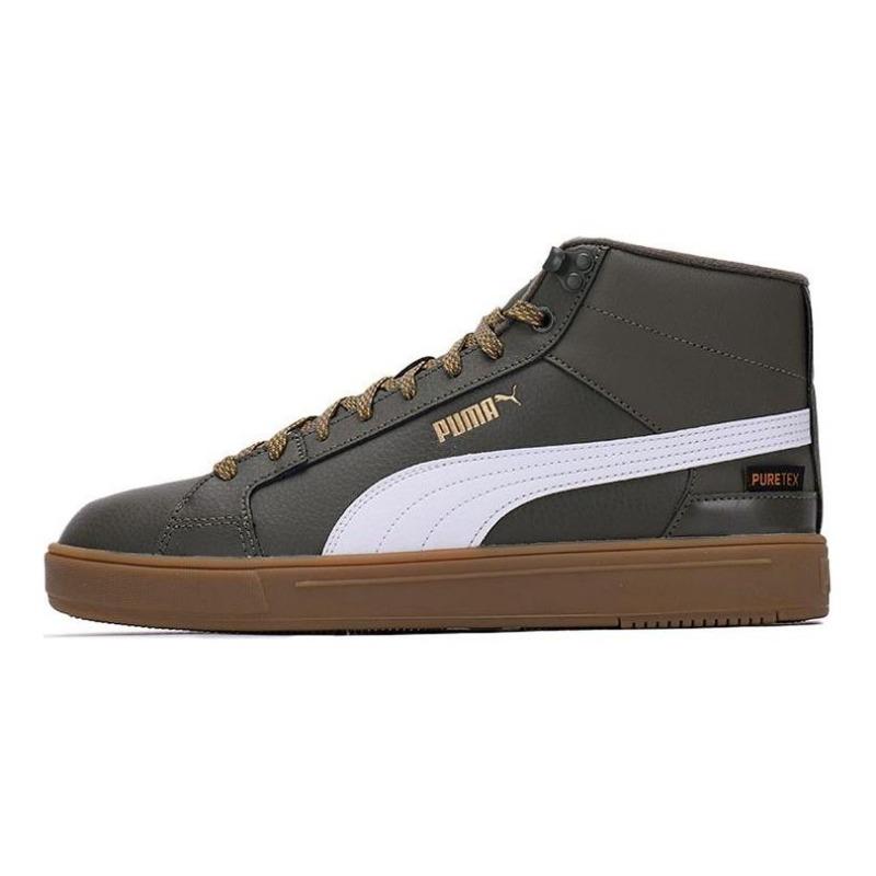 PUMA Serve Pro Lite Mid PTX Fleece Lining Mid Skate Shoes Men Colorblock 382096-01 36