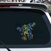 Motorcycle Sticker HAHAHA Motorcycle Helmet Car Stickers Moto Auto Decal Funny JDM Vinyl On Car Styling