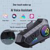 Y10 Bluetooth Helmet Intercom: 500m Range, 2-Person, Smart Voice Control
