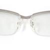 Great A’rossby Glasses Half rim Silver black SV925 mens 209252101 Used