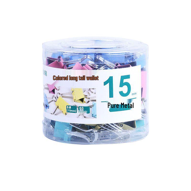 Mixed Pack of Colored Bulldog Clips - Large, Medium, and Small Paper Clips for Documents and Books