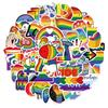 10/30/50/100pcs Rainbow LGBT Gay Lesbian Cartoon Stickers Aesthetic Graffiti Motorcycle Guitar Phone Waterproof Creative Sticker