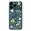 For iPhone 17 Pro Max Case Small Flowers Pattern Printing Straight Edge TPU Phone Back Cover