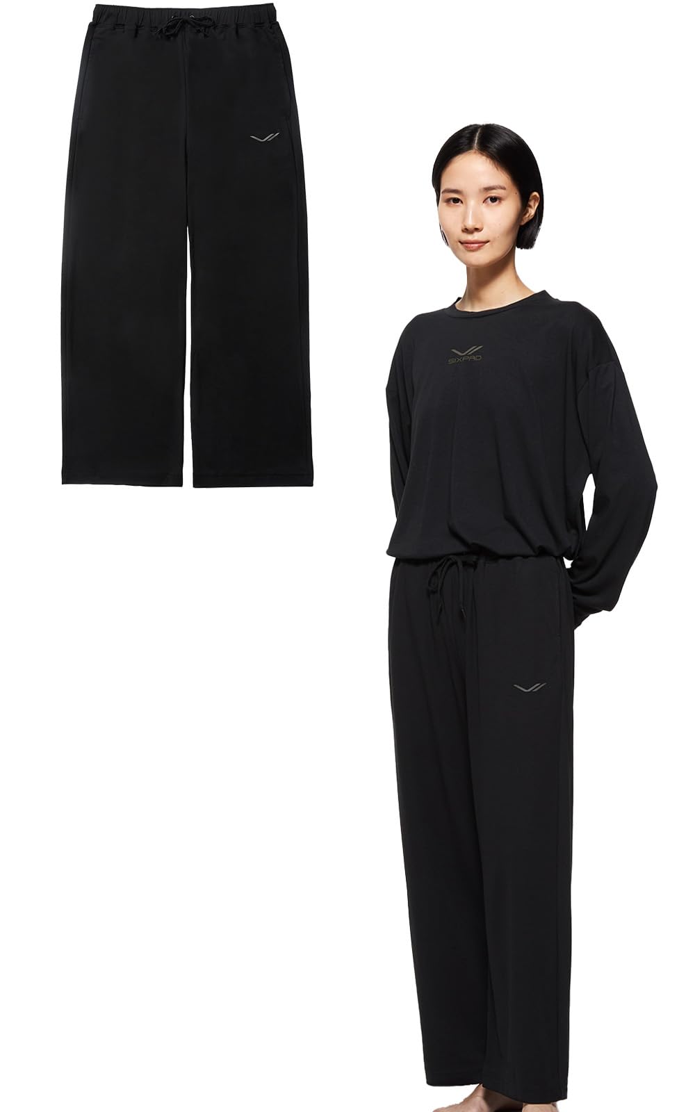 

Official Store Exclusive Sixpad Recovery Wear Sleep Long [SIXPAD] (Pants, JP, Alphabet, S, (черный))