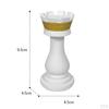 2pcs Chess Pieces Statue Sculpture Collectible Figurine Resin Crafts Home Decoration Contemporary