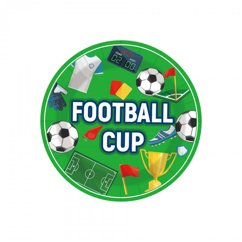 World Cup Party Decorations Set, Disposable Paper Plates Cups Banner Tablecloth, Soccer Theme Birthday Party Supplies