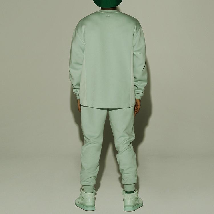 Adidas Originals Ivy Park X Clover Bestickter einfarbiger Sport-Hoodie Unisex Oberteile Mintgrün H25163