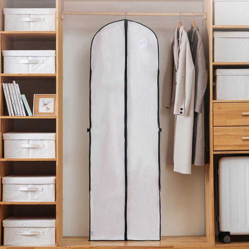 Faltbare Wasserdichte Reißverschluss Staubschutzhülle Schutztasche für Anzüge Reiseaufbewahrung Hängende Kleideraufbewahrung Kleiderschrank Kleiderschutz