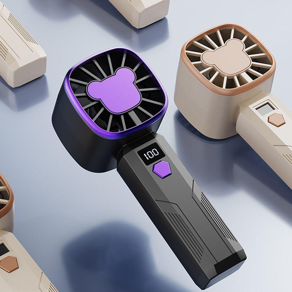 5 Speed Adjustable High-speed Mini Fan Rechargeable Personal Cooling Fan Handheld Fan  Outdoor