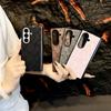 Light Luxury Elegant Snake Skin Leather Phone Case for Samsung Galaxy Z Fold 7 6 5 4 FE Magnetic Shockproof Mobile Cover Shell