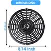 Grill Pan for Power XL 5QT Air fryer, 8.7'' 5QT Round Non-Stick Air Fryer Replacement Tray Rack Parts Accessories Crisper Plate Grill Plate,