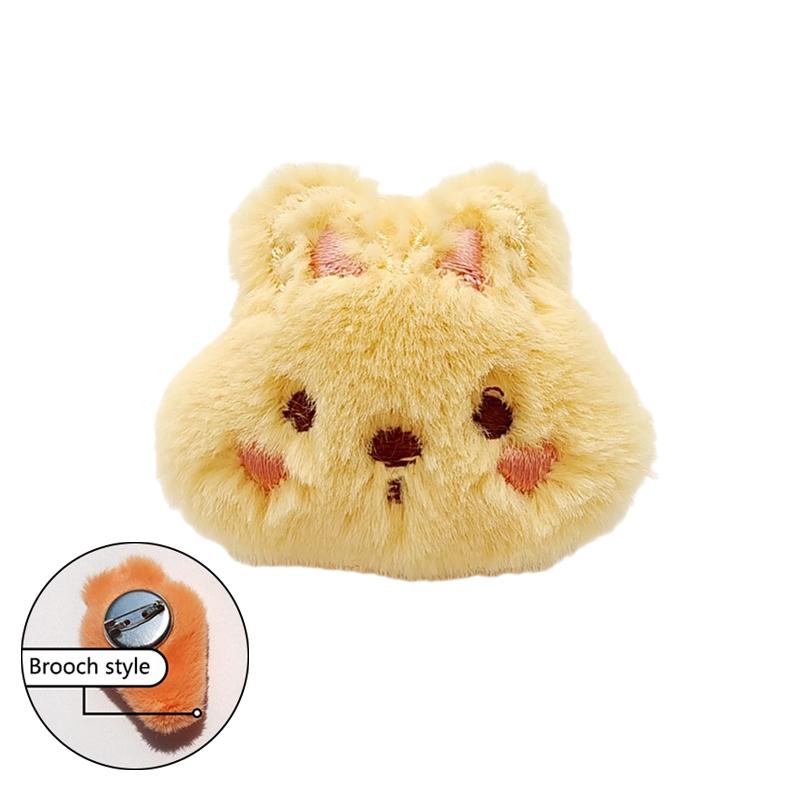 Süße Karotte Hase Plüsch Brosche 3D Cartoon Kaninchen Puppe Pin Tasche Mantel Pullover Schal Abzeichen Pins Accessorie