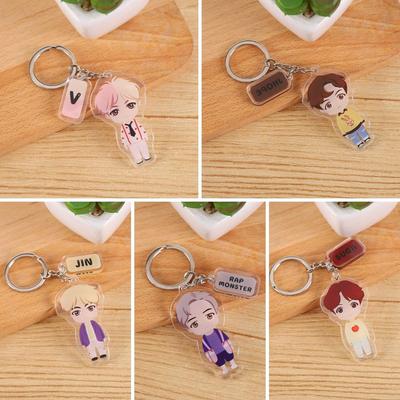 Bangtan Kpop Bts Jungen Schlüsselanhänger Acryl Schlüsselanhänger Einfacher Schlüsselanhänger Taschenzubehör
