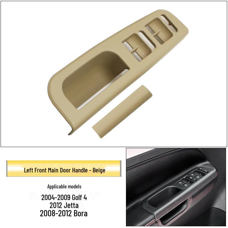 Kompatybilna wewnętrzna klamka i ramka przełącznika podłokietnika do 4-drzwiowego Volkswagena Golfa, Jetty, Bory