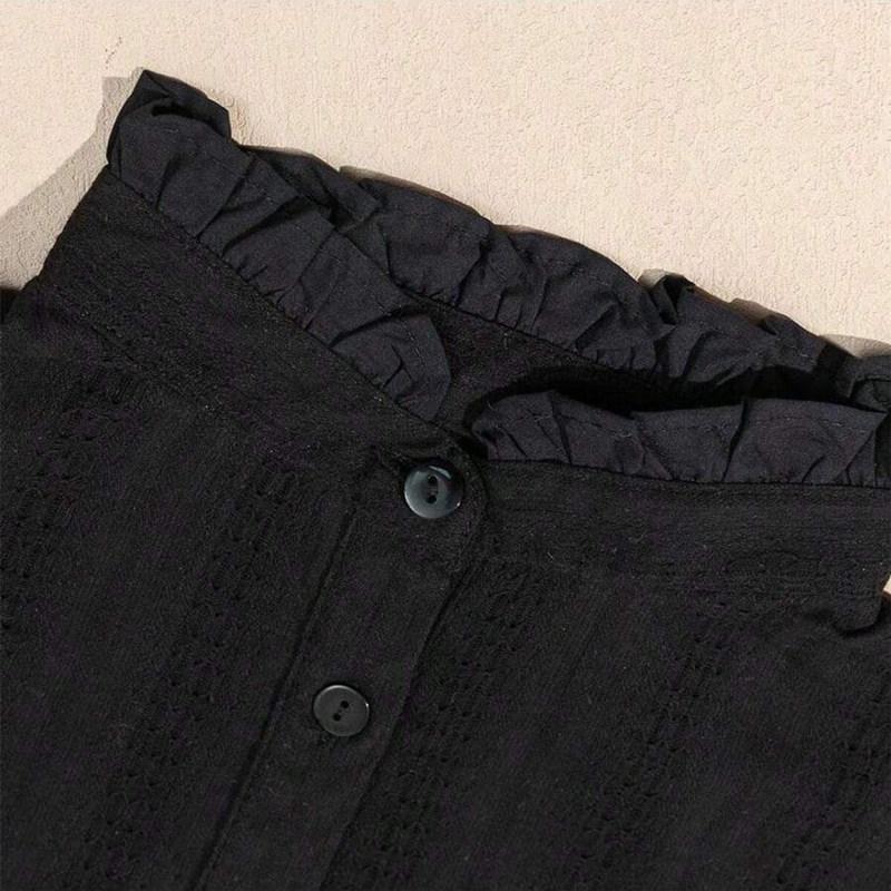 Fake Collar Children's Sweater Decoration Ruffle Edge Stand Collar Half Body Doll Collar Autumn Winter Spring Base Jacquard Cotton Shirt Round Neck