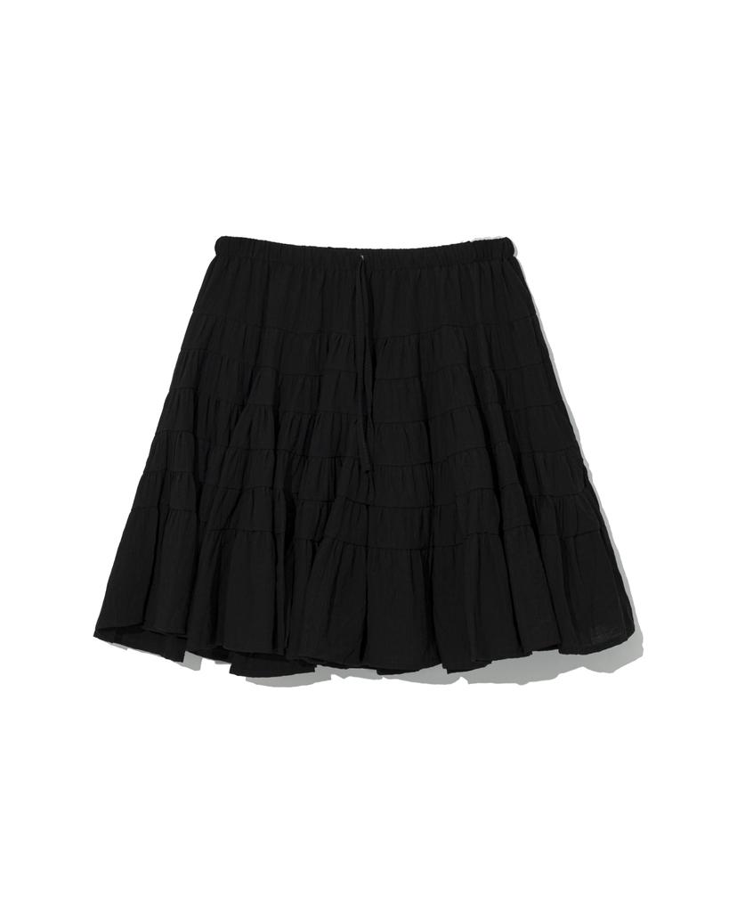 MOAA Airy Tiered Mini Skirt