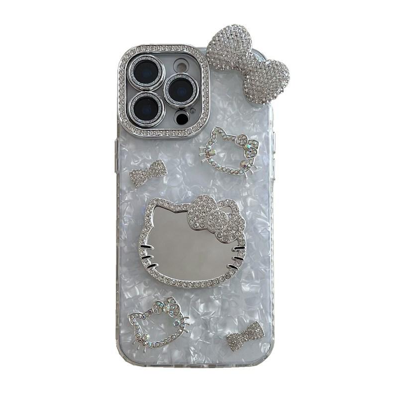 

Rhinestone Bow Kiki Cat Case for iPhone 17 Pro Max/15/14/13 iPhone 17 Pro