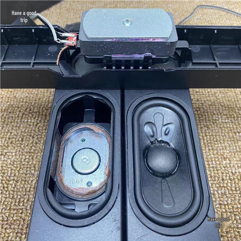Full-Range Track-Shaped Passive TV Speaker with Clear Human Voice Audio