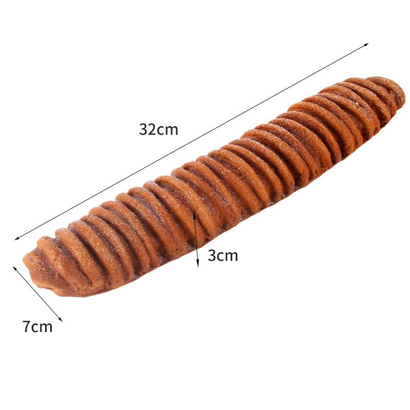 Umělý chléb Dort Toast Měkký PU Model bagety Potravina Falešný chléb Simulační ozdoby Pekárna Dekor Fotografie Rekvizity