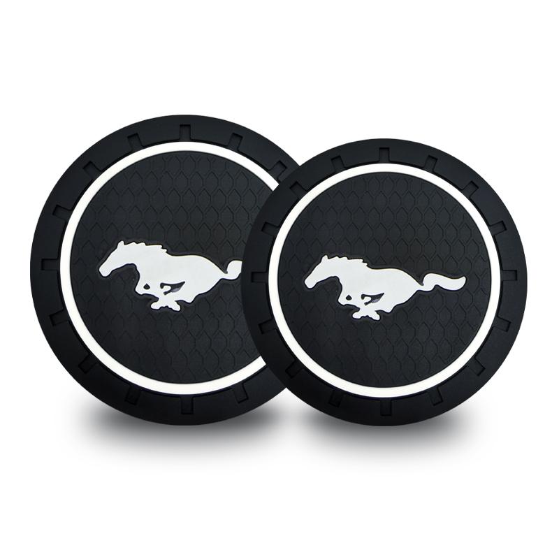 

Автоаксессуары Автомобильный подстаканник Держатель для бутылки с водой Противоскользящий коврик для Ford Mustang Mondeo Focus Fiesta Escape Kuga Ecosport Ranger 2Pcs Mustang