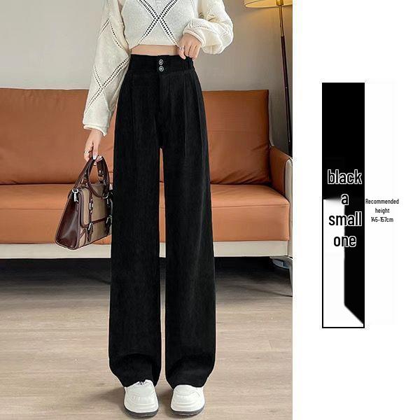 

Women s Wide Leg Chenille Corduroy Pants - High Waist, Petite, Straight Leg, New Style with Drape and Pockets XL (60-65 kg)