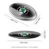Aluminium Auto Karosserie Fenster Kofferraum Ovales Emblem Aufkleber Dekoration Zubehör Auto Styling Für Skoda VII Octavia Rapid Fabia Superb