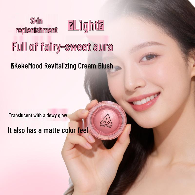 Keke Mood Clear Skin Cream Blush – Brightening, Plumping, Natural, Pigmented Color Vitality.