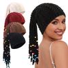 Hand-woven Braided Wool Hat, Autumn and Winter Warm Wig Hat, Funny Hat, Festival Hat