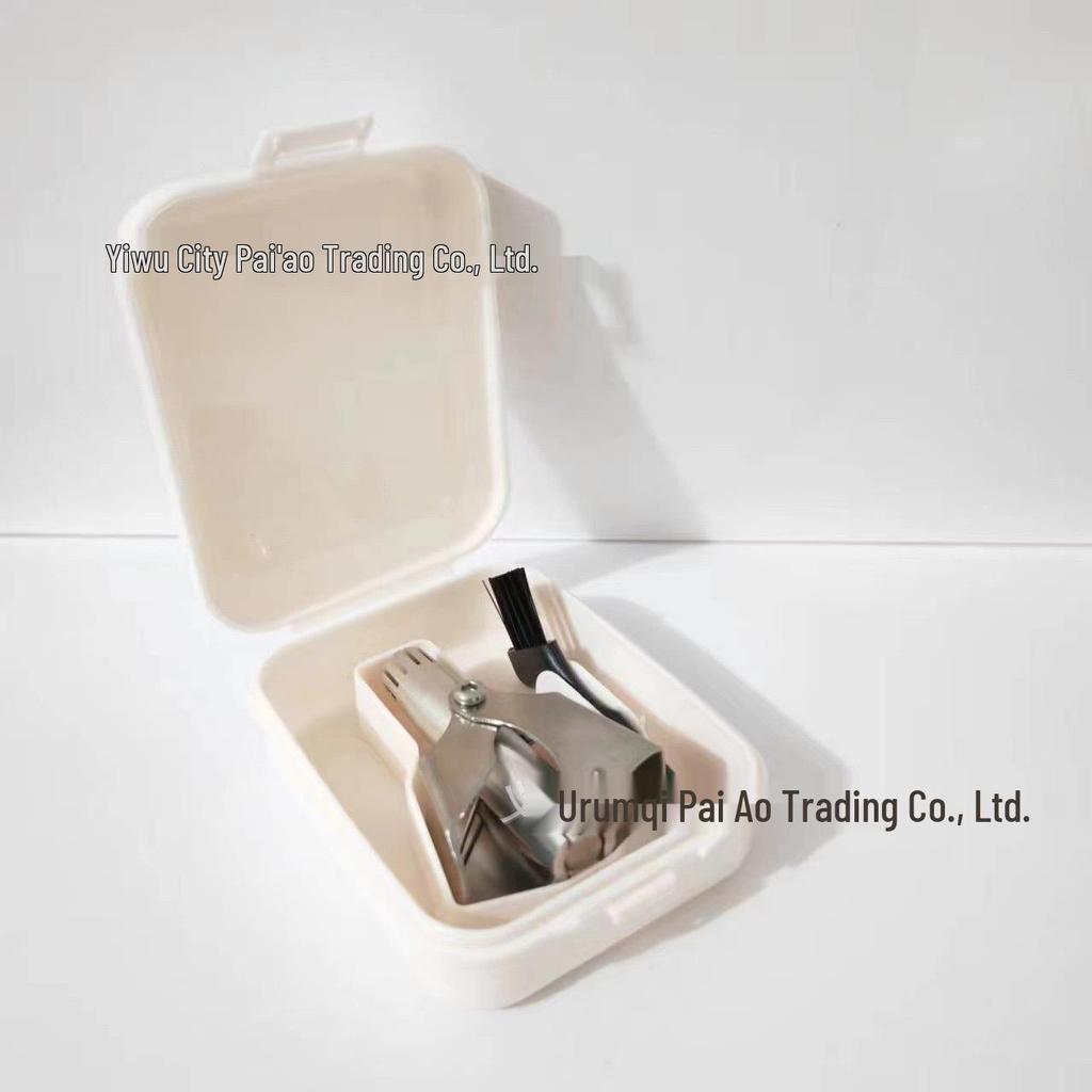 Stainless Steel Manual Nostril Hair Trimmer for Men