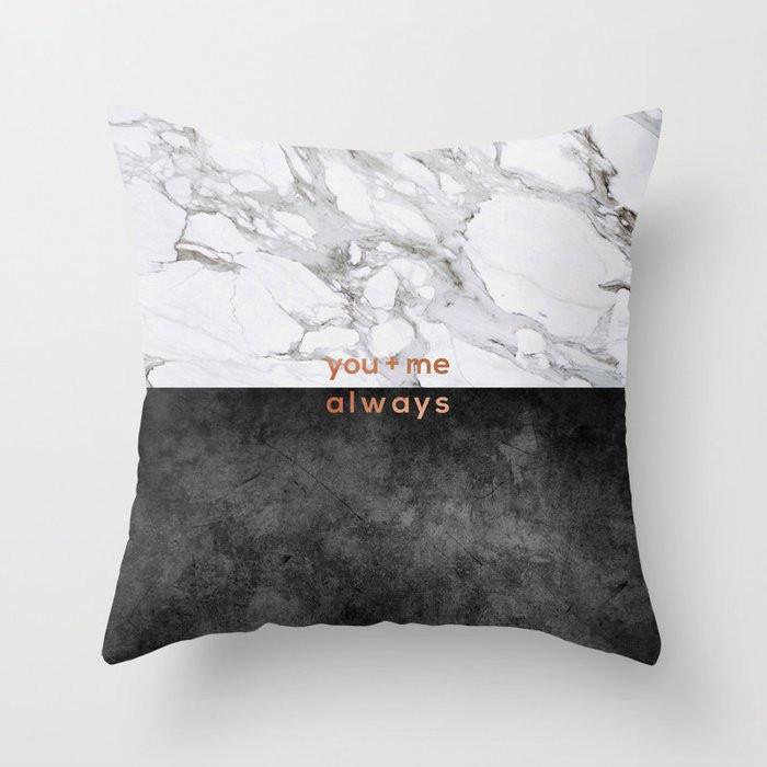 Luxury Gray Retro Marble Black Onyx Print Pattern Cushion Cover Home Living Room Sofa Decoration Pillow Pillow Cover 40X40CM