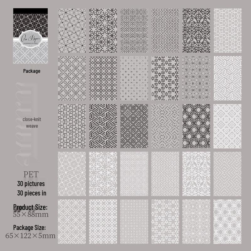 Ketchup PET Texture Sticker Book for DIY Journal and Collage Decoration