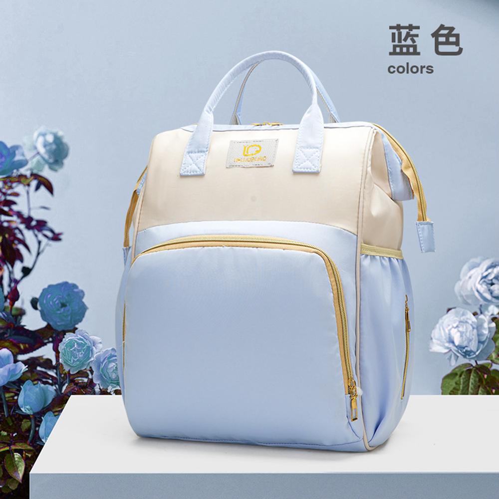 

Personalized Custom Large Capacity Solid Color Mother And Baby Delivery Bag Name Embroidered Multifunctional Mommy Travel Bag No Need Custom небесно-голубой
