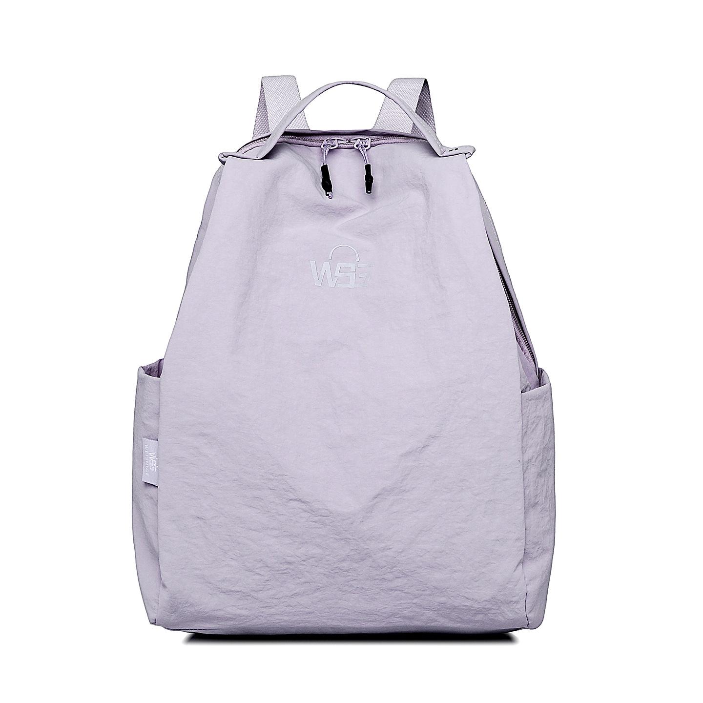 TS JYL laptop bag,2025 New Fashion Versatile Women s Backpack Casual Simple Backpack Waterproof Nylon Bag OneSize фиолетовый