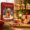 24Pcs/Box Hanging Ornament Dog Ornament Golden Retriever Xmas Pendant Blind Box  Tree Decoration