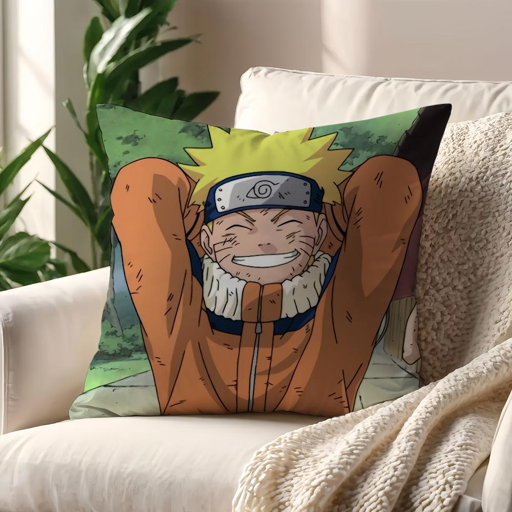 Anime NNarutoO Funny Meme cushion cover For Pillow Printing Sofa Decoration Home Car Room Coffee Shop Office Nordic Simplicity