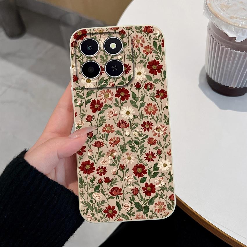 For Honor X6c X6d X5a X5c X6a X7a X8d X9d X8c X7 X8 X6 Phone Case Pretty Flowers Patterns Lightweight Soft Silicone Cover For Honor Protective Housing