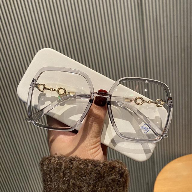 

Fashion Oversized Square Eyeglasses Woman Men 2022 New Blue Light-blocking Male Female Eyewear Trendy Glasses for Reading 1PCS