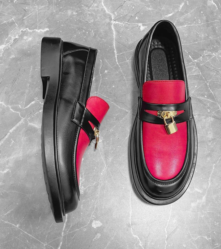 Men Loafers Black Office Shoes Formal Business Red Wedding Dress Prom Blazers White Tuxedo Party Shoes Large Size