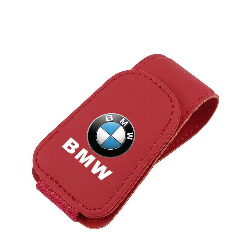 

Car Sun Visor Glasses Clip Ticket Card Storage Clamp for BMW E46 E90 E60 F30 F10 M3 X1 X2 X3 X5 X4 X6 X7 G30 G20 G32 Accessories червоний