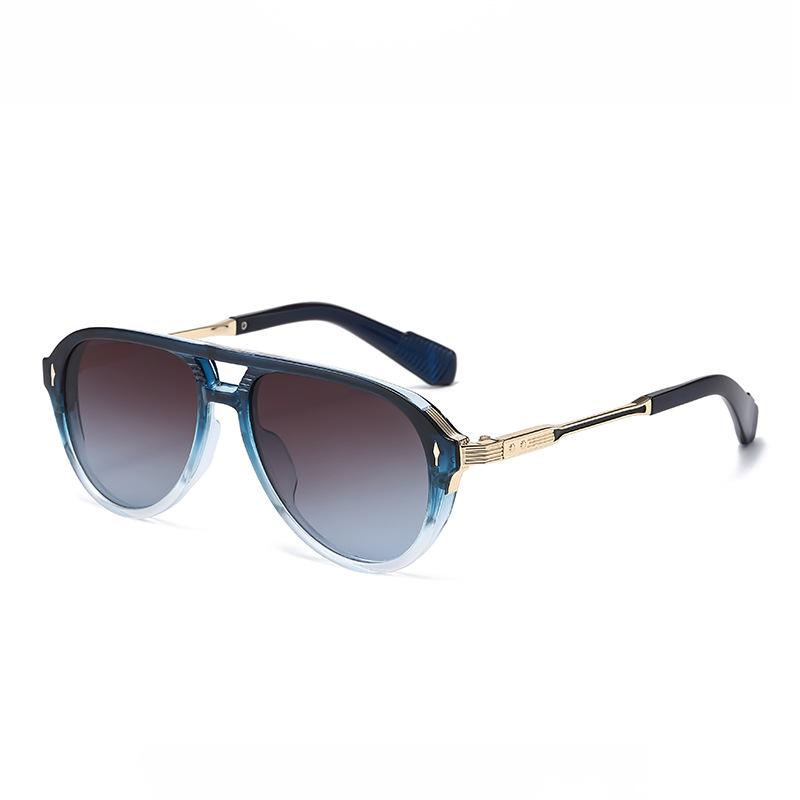 Fashionable Metal Sunglasses Party Gatherings Stage Performances Street Photography Fashion Wear Take UV Resistant Glasses