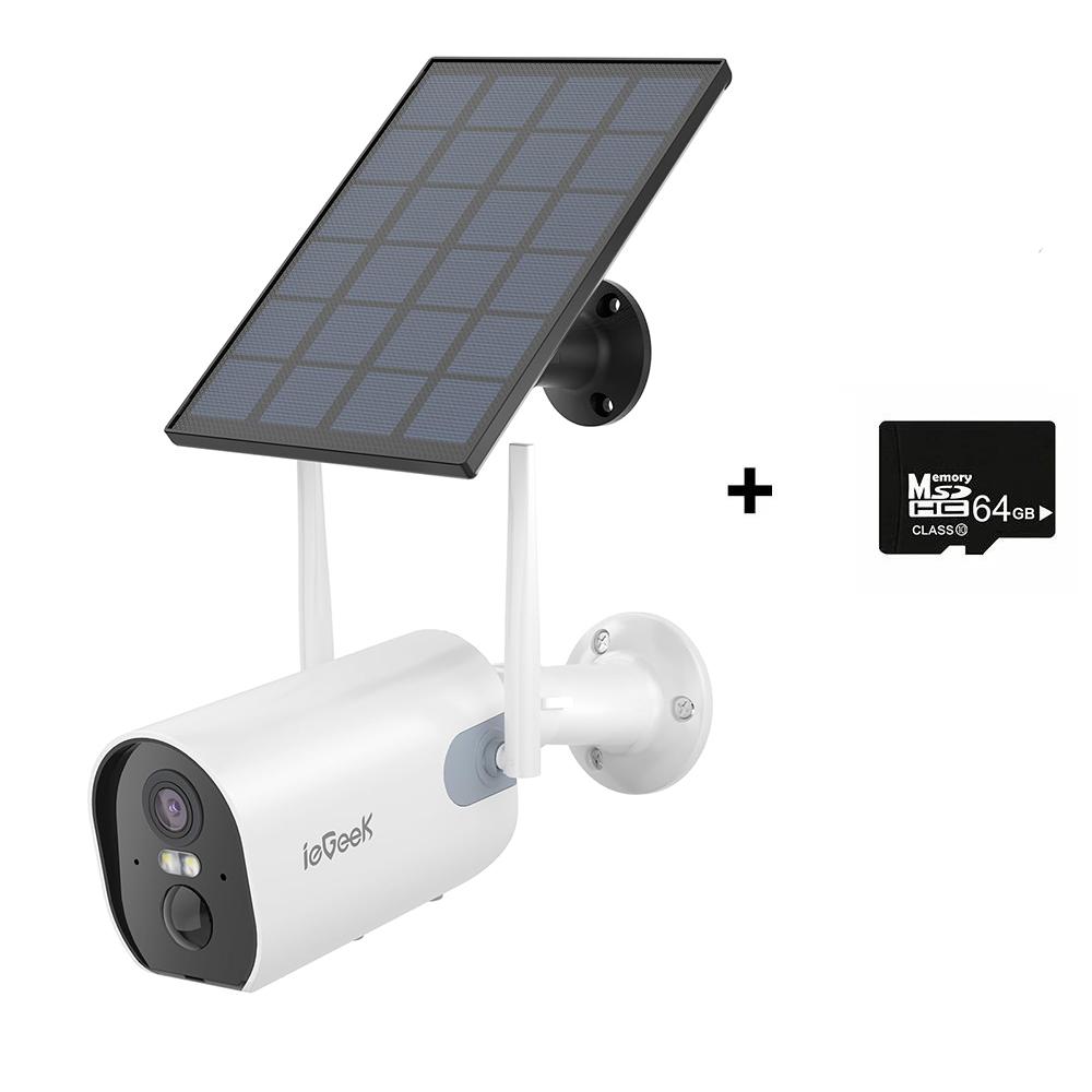 2K-Solarkamera-Sicherheit für den Außenbereich mit Scheinwerfer und Sirene, kabellose Kameras mit KI-Erkennung für die Sicherheit zu Hause, 3 MP Farb-Nachtsicht/2-Wege-Kommunikation