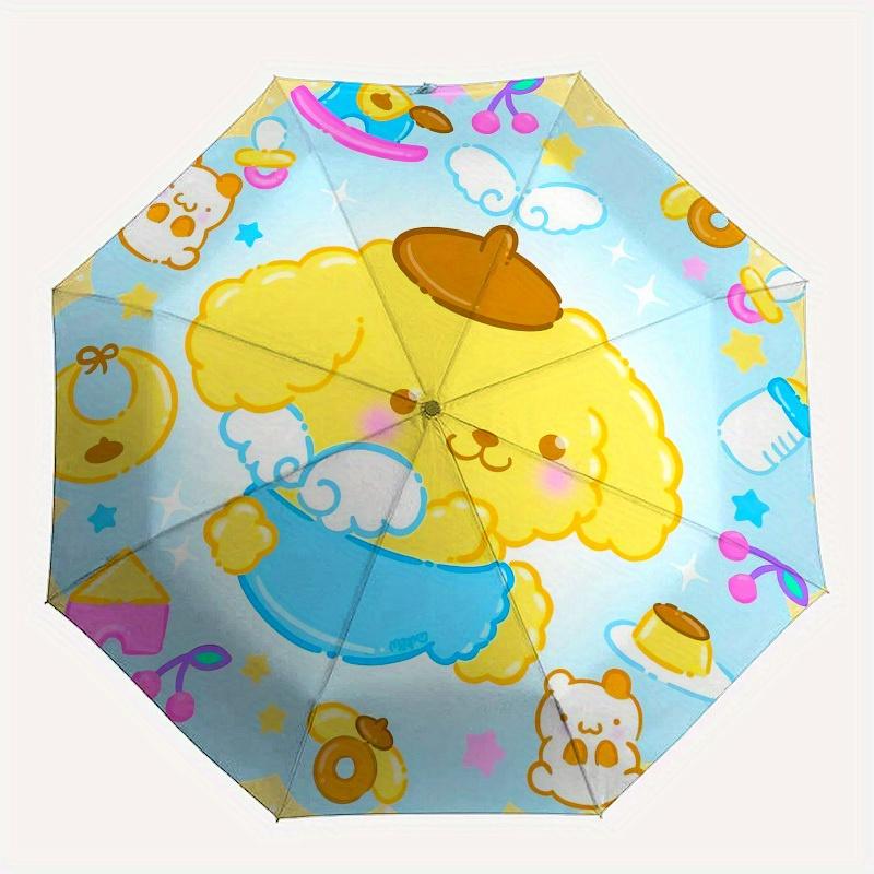 1pc Baby Poodle Cute Illustration Umbrella with Plastic Handle,Suitable for All Seasons Home Travel Outdoor UmbrellaSanlio052